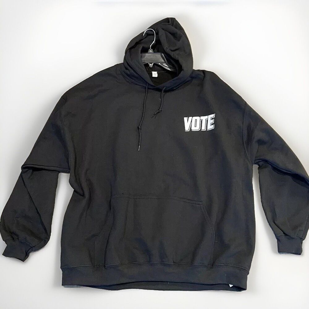 BP Men’s VOTE Hoodie S Black Hooded Sweatshirt New Oversized